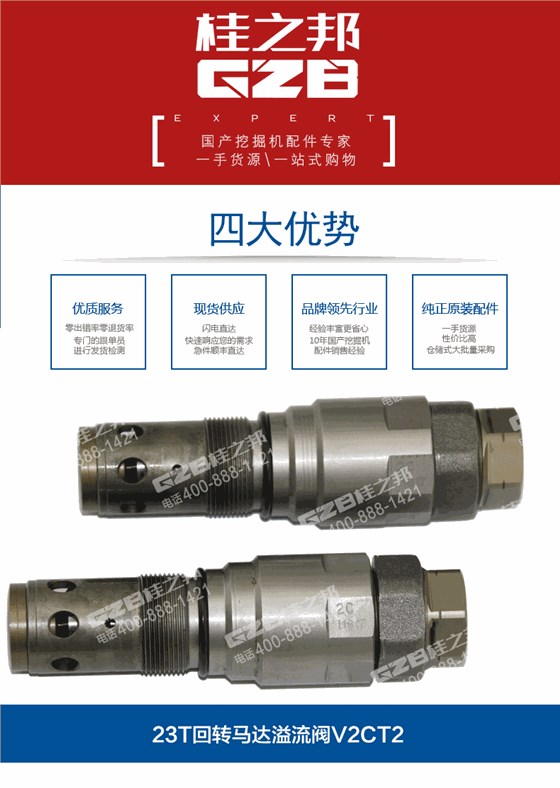 挖掘機(jī)回轉(zhuǎn)馬達(dá)溢流閥803009413