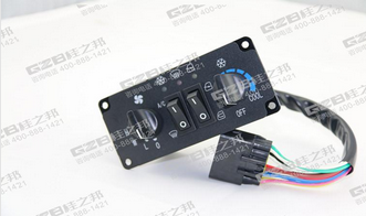 原裝柳工CLG908D挖掘機(jī)空調(diào)控制面板總成DC12V/KLG03J-017，現(xiàn)貨供應(yīng)