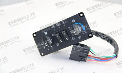 柳工908D、906D挖掘機空調(diào)控制面板DC12V/KLG03J-017，柳工挖掘機原廠配件,桂之邦挖機配件批發(fā)