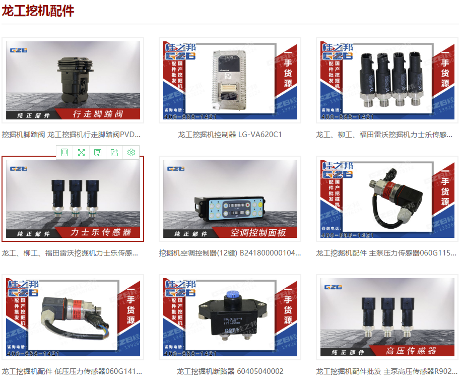 專業(yè)龍工挖掘機(jī)配件